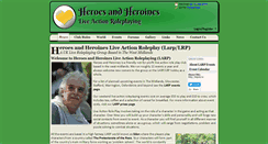 Desktop Screenshot of heroesandheroines.org